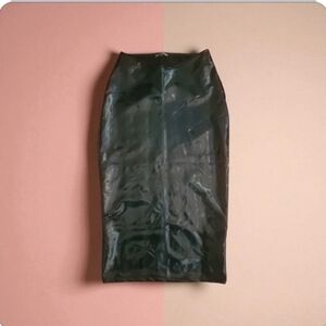 High Waisted PU SKIRT- Small